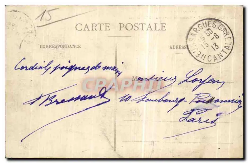Murat - Rocher de Bonnevie (1070 Meter) — Auvergne, Cantal — unbekannter Verlag, Nr. 699 - Rückseite