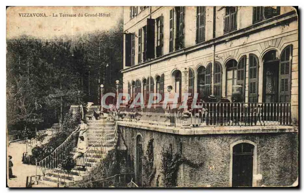 Vizzavona — Die Terrasse des Grand-Hôtel — Verlag Vizzavona - Vorderseite