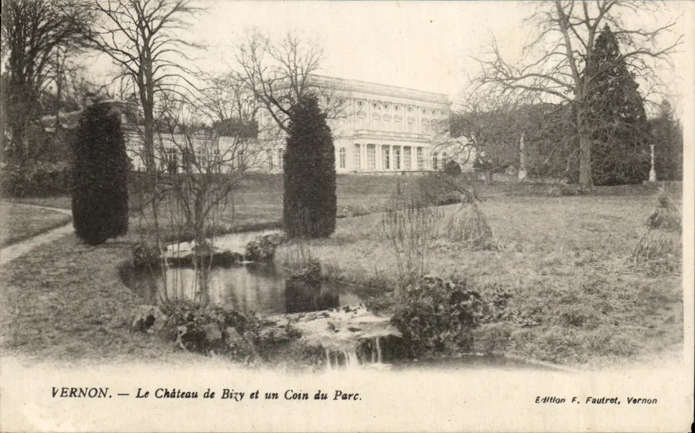 Vernon — Schloss Bizy und ein Teil des Parks — Édition F. Fautrot, Vernon - Vorderseite
