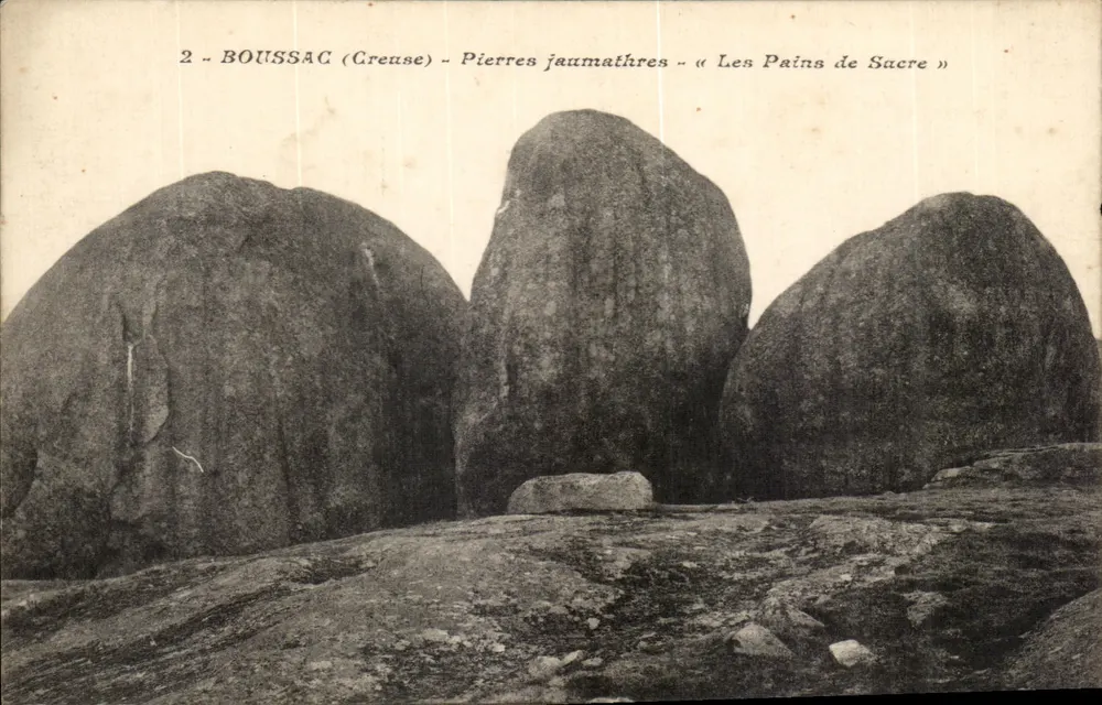Boussac (Creuse) — Jaumathre-Steine « Les Pains de Sacre » — Nr. 2 - Vorderseite