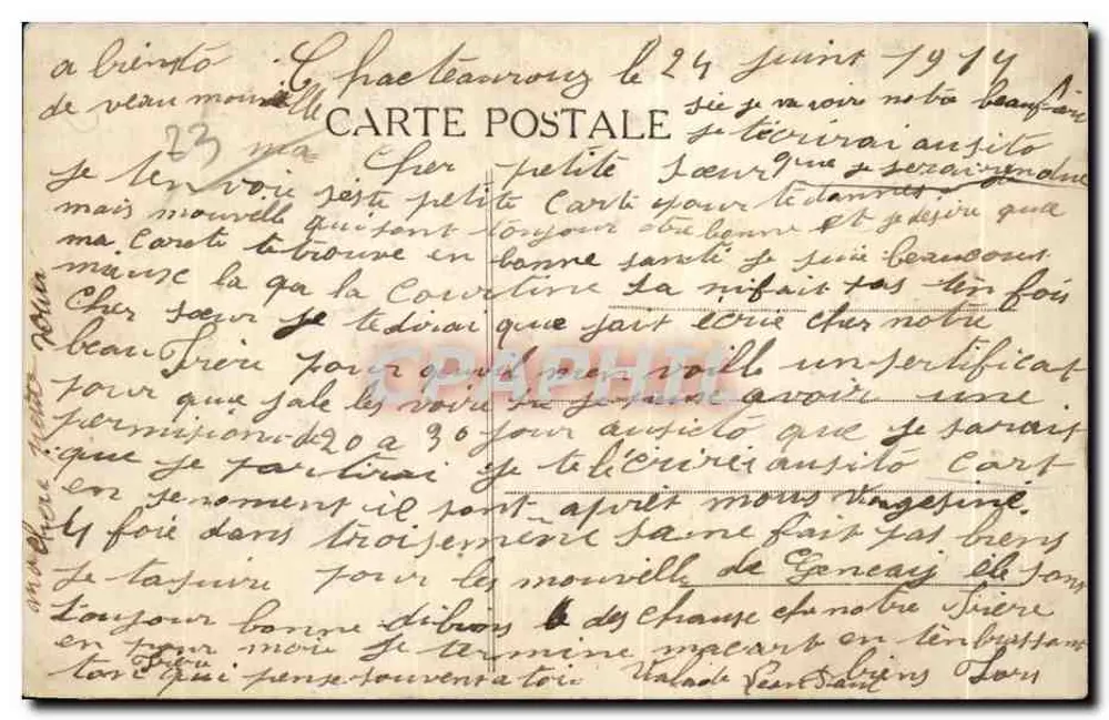 Camp de la Courtine — Die Wasserfall des Etang — V.D.C. n°784 - Rückseite