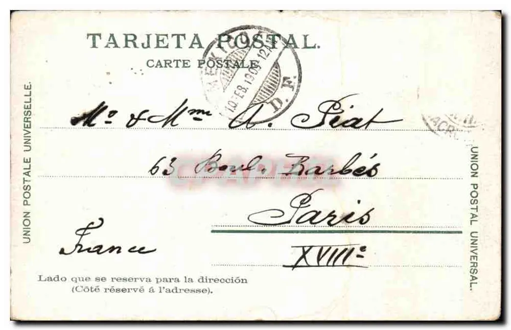 Rio Santiago — Jalapa, Veracruz, Mexiko — L. S. Surprenant, N° 7063 - Rückseite