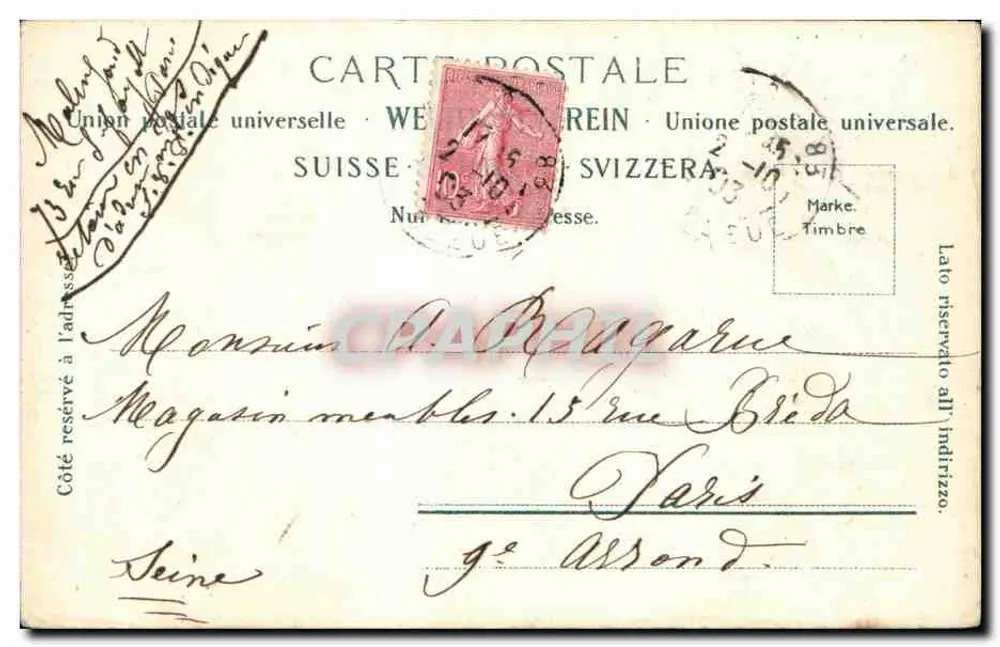 Séracs ao nascer do sol — pas de Jalous — editor Wehrli, Kitzbühel n°7 - Verso