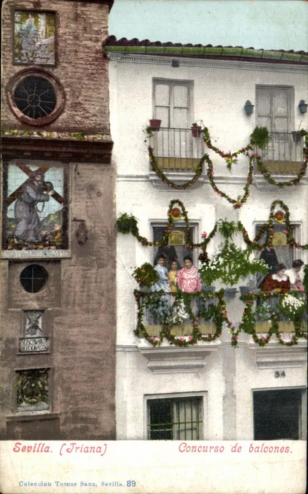 Sevilha. (Triana) — Concurso de balcões — Coleção Tomas Sanz. Sevilha. 89 - Frente