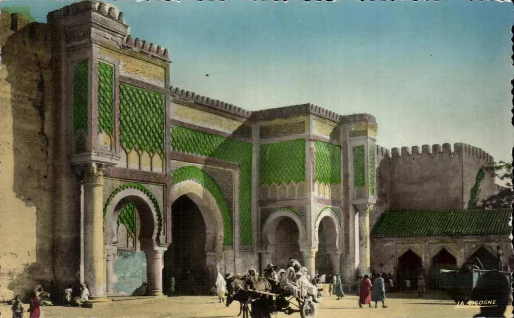 Porta de Meknès — Bab Mansour — Édit. La Cigogne - Frente