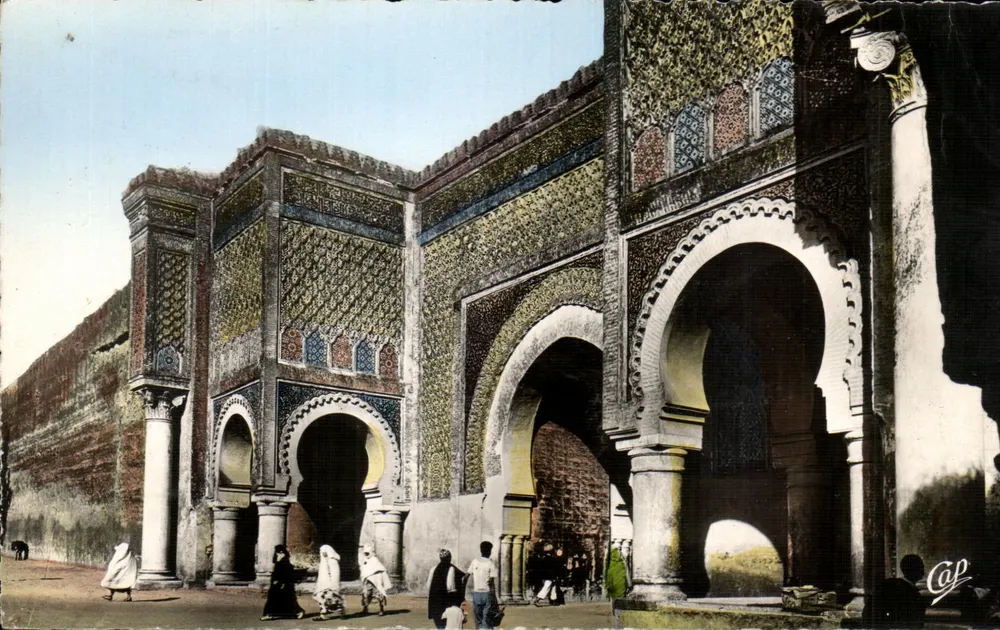 Meknès - Bab Mansour (Detalhe de Arquitetura) — REAL-PHOTO, Paris, n°135 - Frente