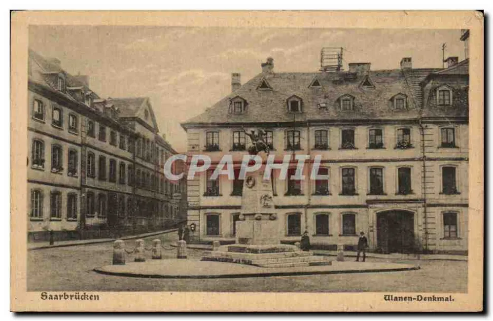 Saarbrücken — Monumento aos Trianons — editor K. Rillhausen - Frente