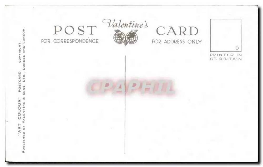Die Broads von Norfolk — illustrierte Karte — Valentine's Colour Postcard Ltd. - Rückseite