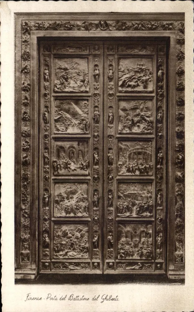 Florenz - Tor des Baptistertums von Ghiberti — Verlag Ditta Innocenti e Figli - Florenz (117) - Vorderseite