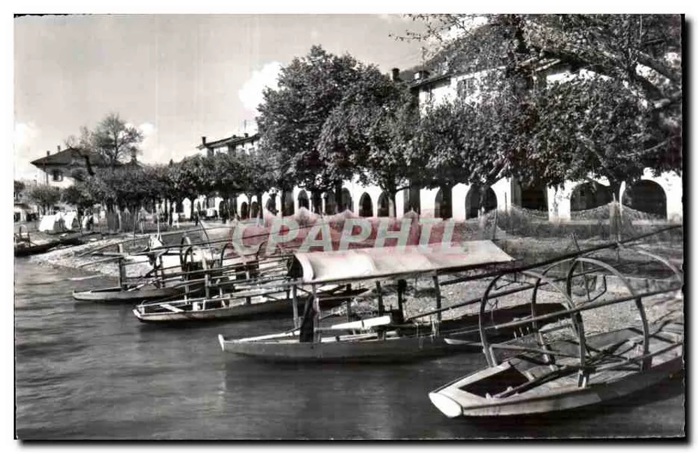 Bissone — Vista do porto com embarcações — Fot. Ch. Rilefei, Lugano-Paradiso - Frente