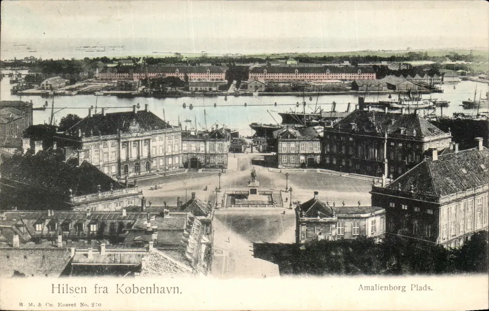 Ansicht von Amalienborg Plads in Kopenhagen — B.M. & Co. Éneret Nr. 270 - Vorderseite