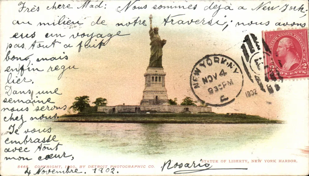 Statue of Liberty, New York Harbor — Detroit Photographic Co. n°5465 - Vorderseite