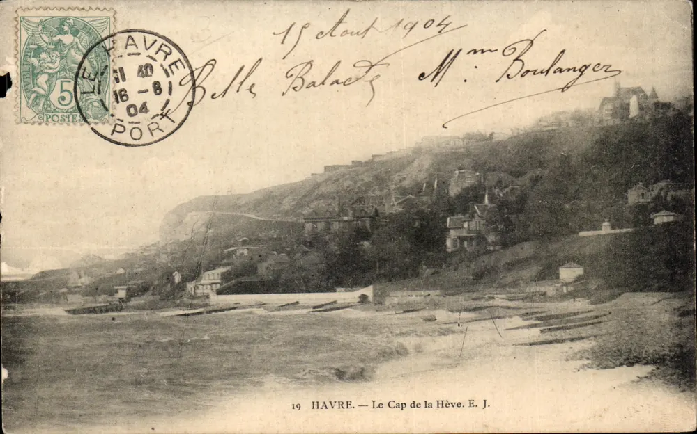 Havre — O Cabo da Hève — E. J. - Frente