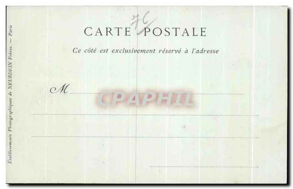 Rouen — Algemene Aanzicht genomen vanaf Bonsecours — Collecties ND Fot - Achterkant