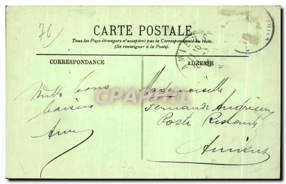 Rouen — Der Quai de Paris und der Pont Transbordeur — LL. - Rückseite