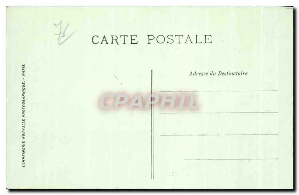 Dieppe — A Ponte em Tempestade — LL. - Verso