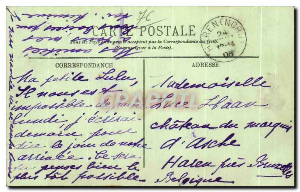 Le Havre — Abfahrt eines Viermastschiffes — LL. — Nr. 682 - Rückseite