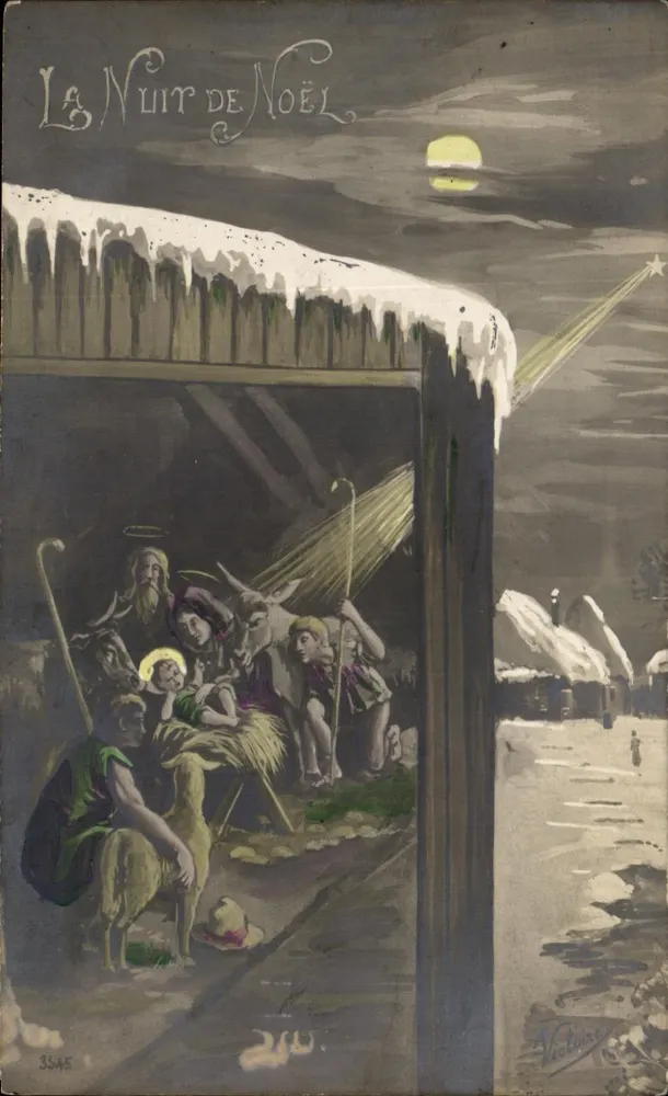 Weihnachtsnacht — Geburtsszene — Victorine, n° 3545 - Vorderseite