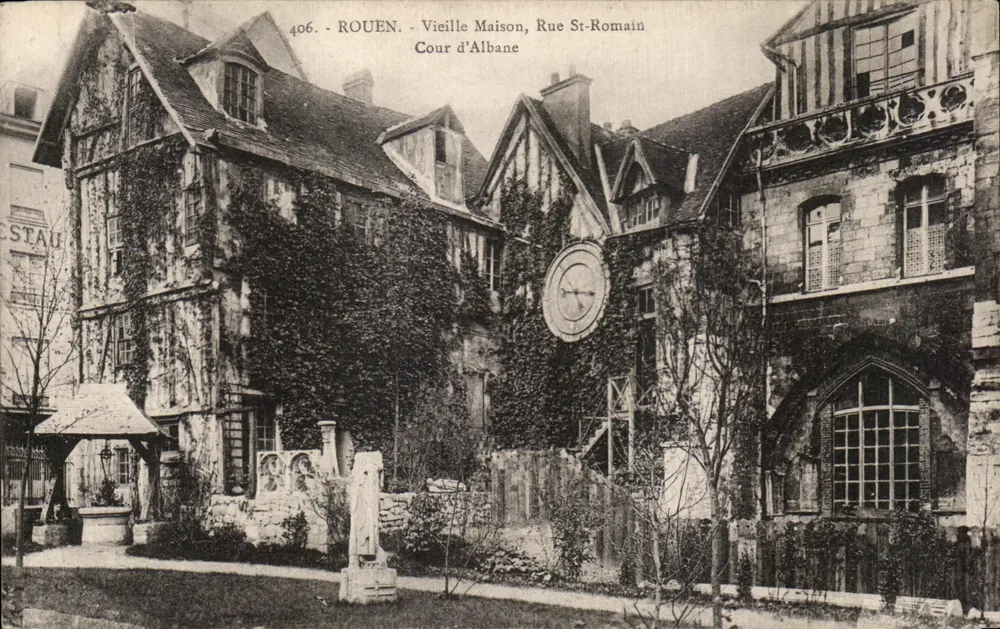 Rouen - Alte Haus, Straße St-Romain, Cour d'Albane — n° 406 - Vorderseite