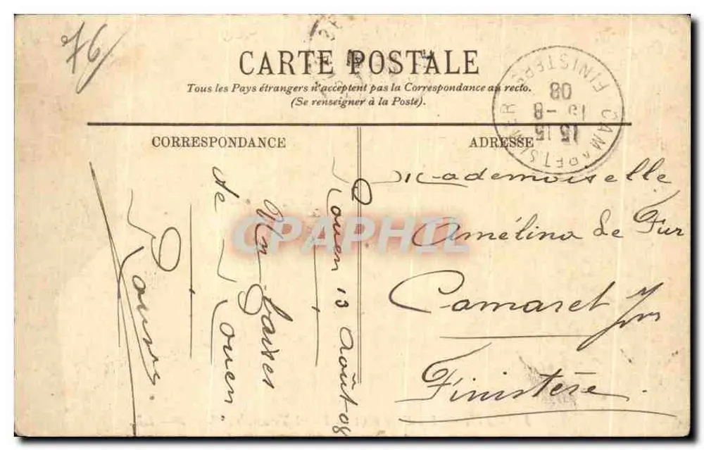 Rouen — Die Seine und der Pont Transbordeur — Verleger nicht identifiziert, Nr. 11 - Rückseite