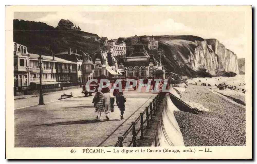 Fécamp — Die Mole und das Casino (Mauge, arch.) — LL. - Vorderseite