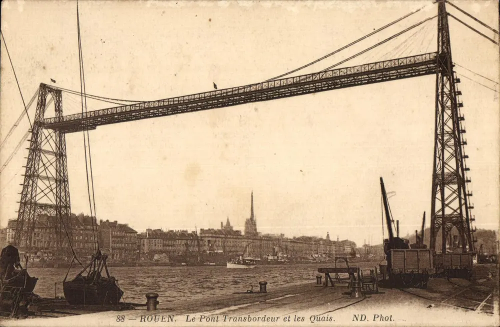 Rouen — Der Transbordeur-Brücke und die Kai — ND. Phot. n°88 - Vorderseite