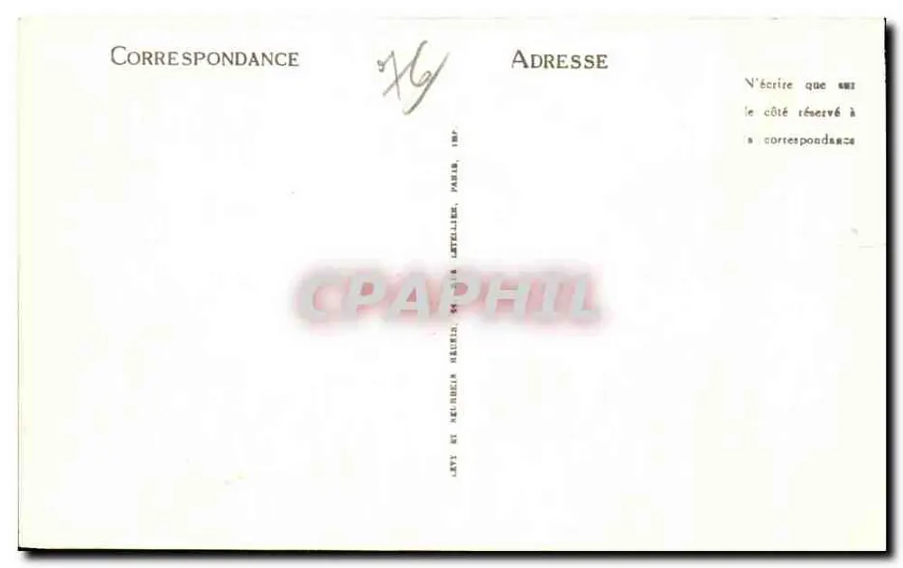 Le Havre — Place Gambetta und Rue de Paris — L.I. — Verlag L.I., Nr. 324 - Rückseite