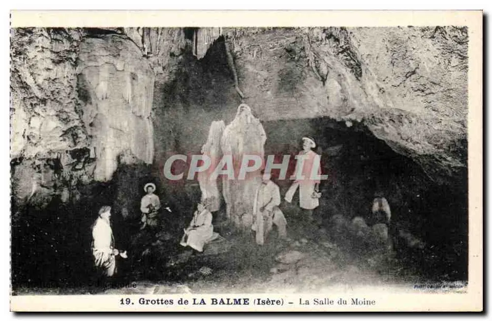 Grottes de LA BALME (Isère) — Die Halle des Mönchs — Verlag: Nr. 19 - Vorderseite