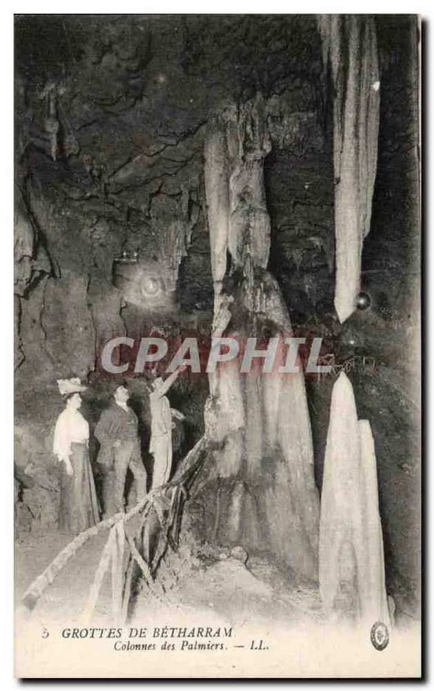 Grutas de Bétharram — Colunas dos Palmeiros — L.L. - Frente