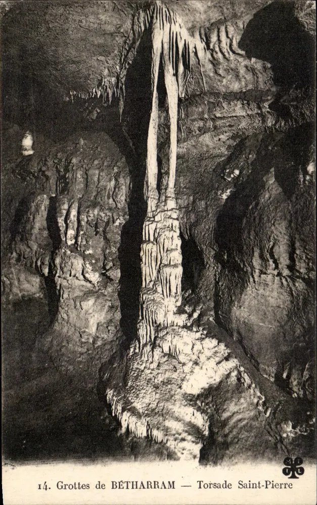 Grutas de BÉTHARRAM — Torsade Saint-Pierre — Editora impr. da Côte d'Azur, n°14 - Frente