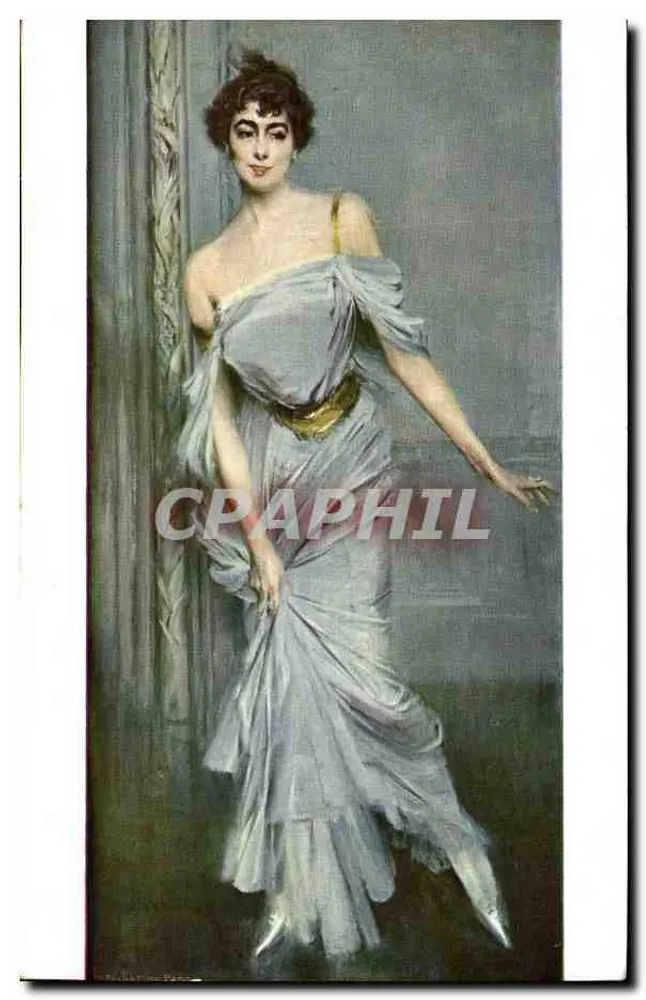Retrato de mulher — G. Boldini — Museu do Luxembourg - Frente