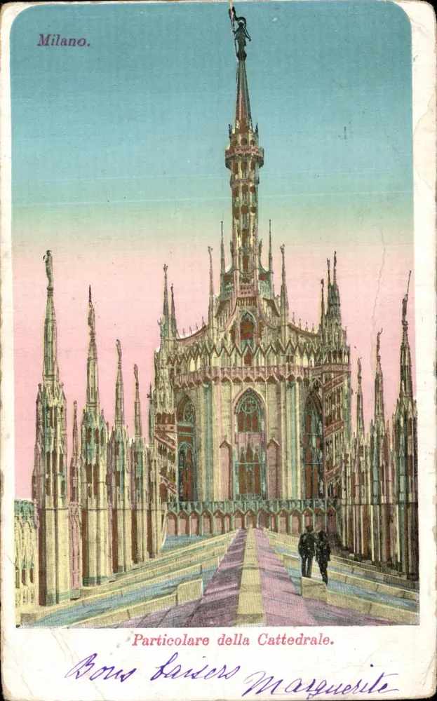 Milano — Detalhe da Catedral — Série Bow Marqueterie - Frente