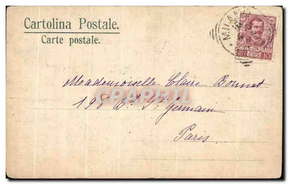 Milano — Detalhe da Catedral — Série Bow Marqueterie - Verso