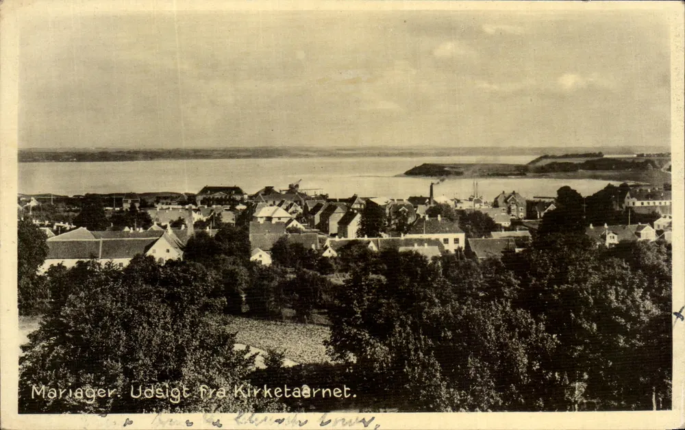 Mariager. Ausblick vom Kirchturm. - Vorderseite