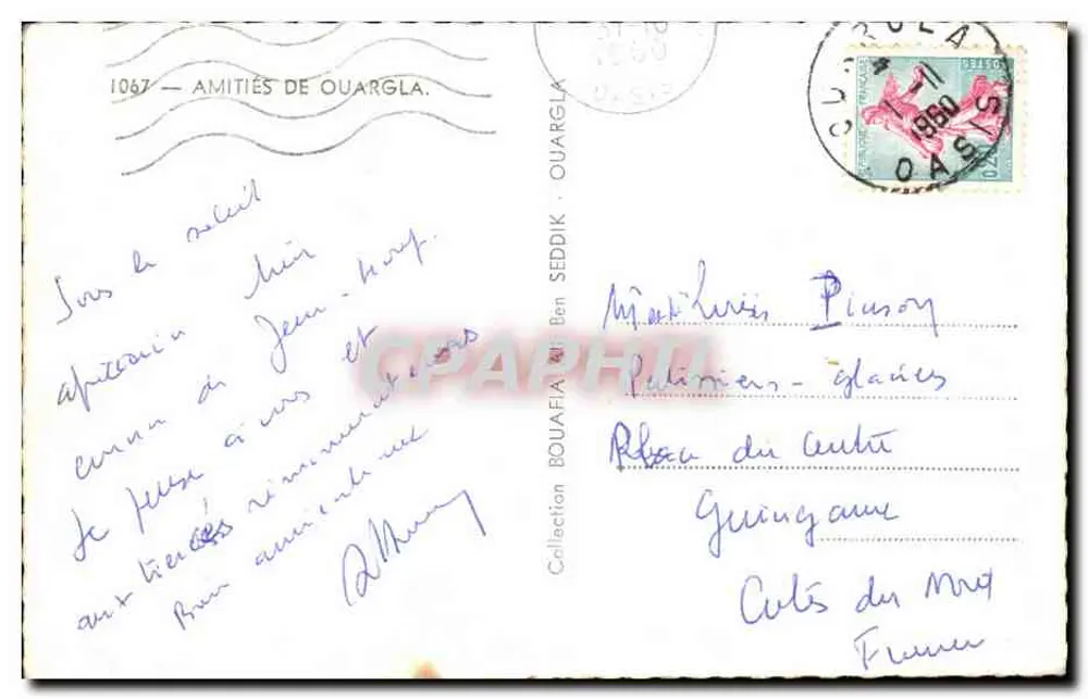 Ouargla — vista panorâmica — editor desconhecido, n° 1067 - Verso