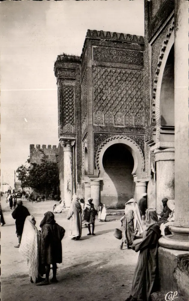 Meknès - Ao redor de Bab Mansour — Réel-Photo, Paris - Frente