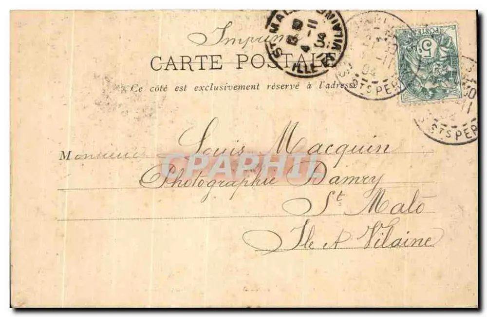 Os Delícios da Maternidade — Olá Louis Mailllard — 2 Novembro 1904 — Photo-Taille-Douce, Paris - Verso