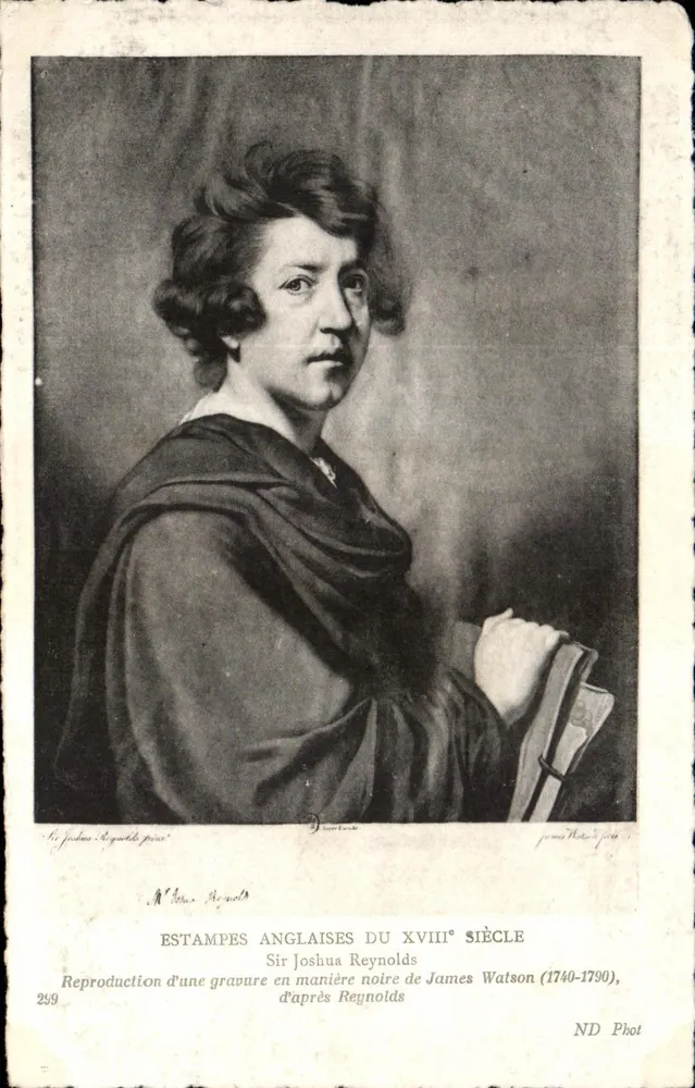 Sir Joshua Reynolds — Nachbildung einer schwarzen Holzschnitte von James Watson (1740-1790) — ND Phot, n°299 - Vorderseite