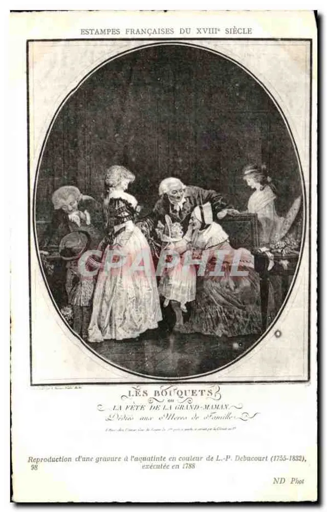 Die Bouquets oder Die Feste der Großmutter — Französische Kupferstiche des 18. Jahrhunderts — ND Pilot, n°98 - Vorderseite