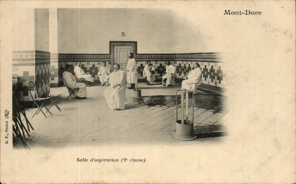 Sala de aspiração (2ª classe) — Mont-Dore — B. F., Paris - Frente