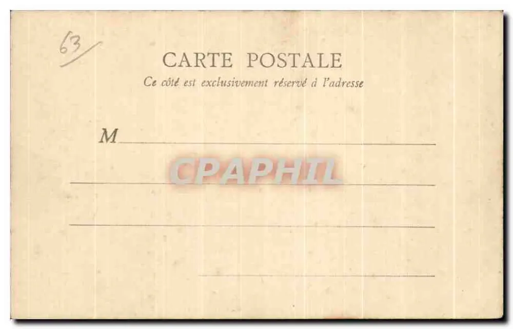 Sala de aspiração (2ª classe) — Mont-Dore — B. F., Paris - Verso