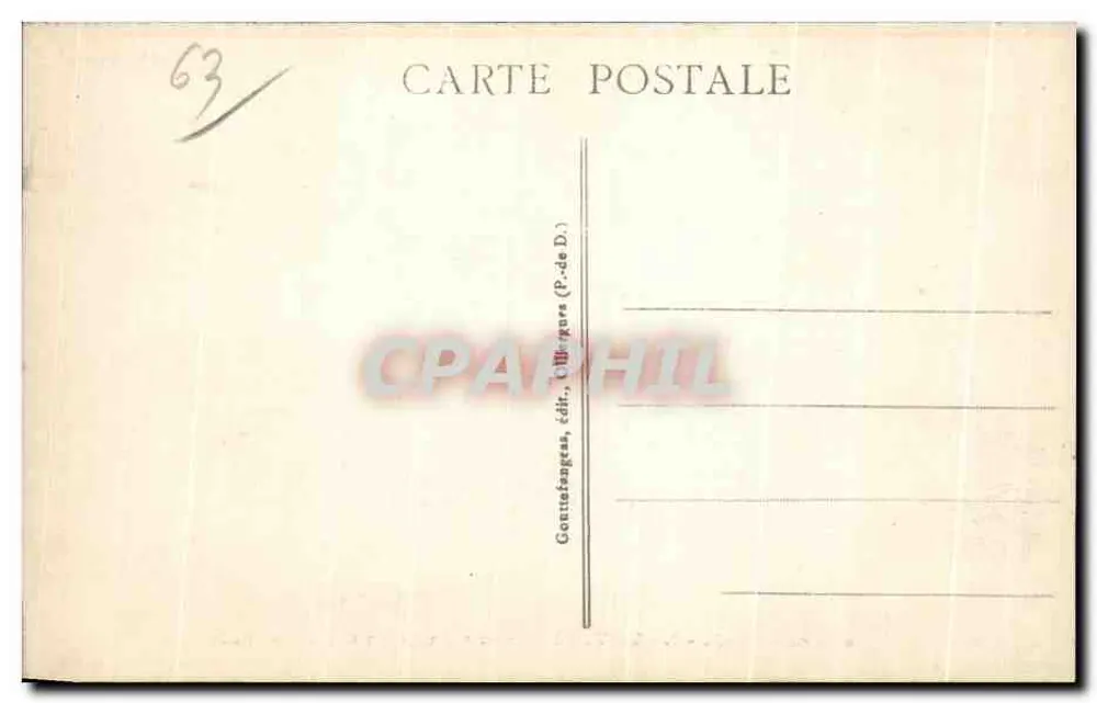Auvergne-Innenraum des Paradis — Royat — Verlag Gontuslanges - Rückseite