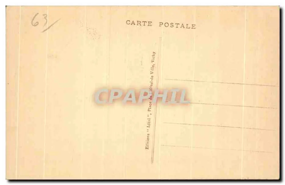 Alte Auvergne — Alte Bauern — Éditions 'Idéal', Vichy - Rückseite
