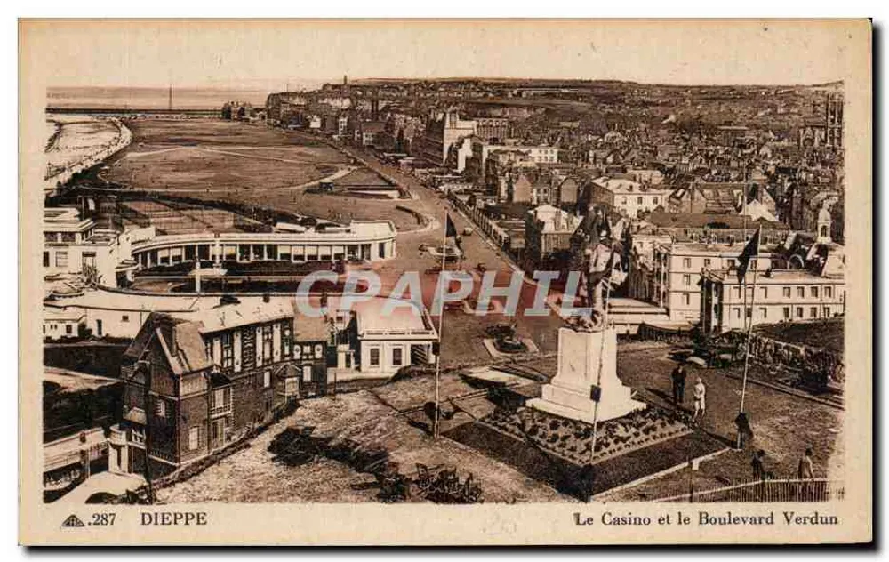 Dieppe — Das Casino und der Boulevard Verdun — CI des Arts Mécaniques, Paris, n°287 - Vorderseite