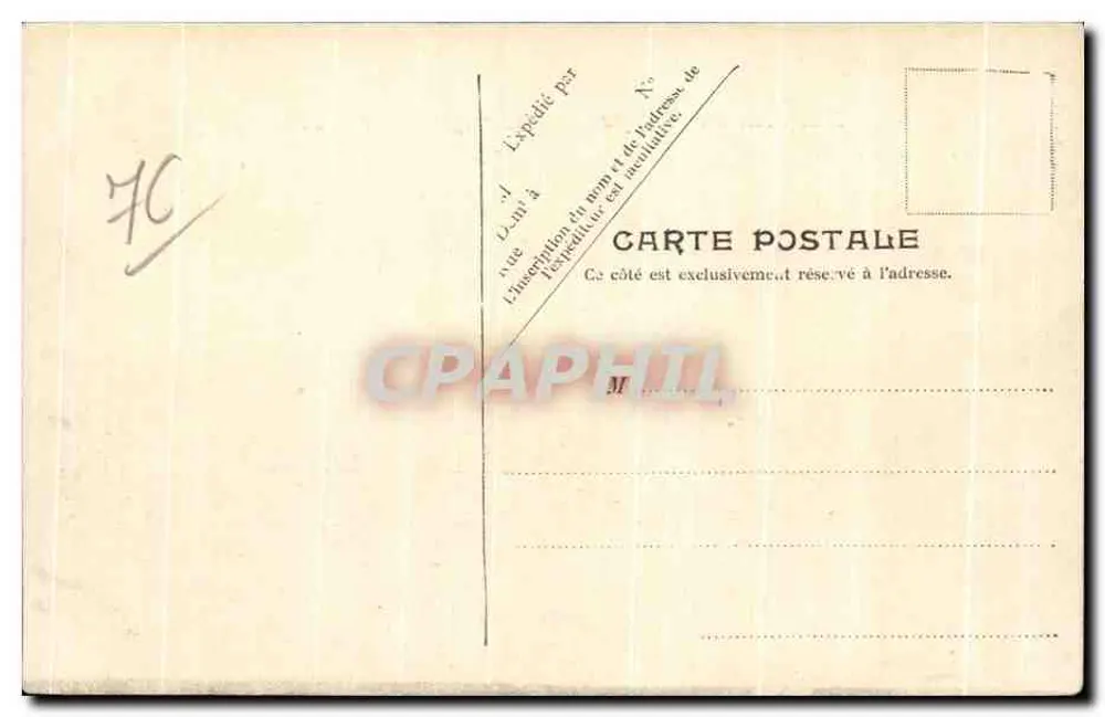 Um Dieppe — Die Strand von Puy und der Kliff — V. P. Paris, Nr. 62 - Rückseite