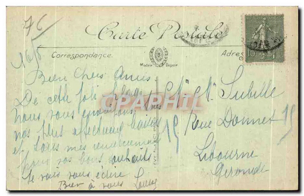 Saint-Valéry-en-Caux — Sturmtag an der Grande Marie — LL. - Rückseite