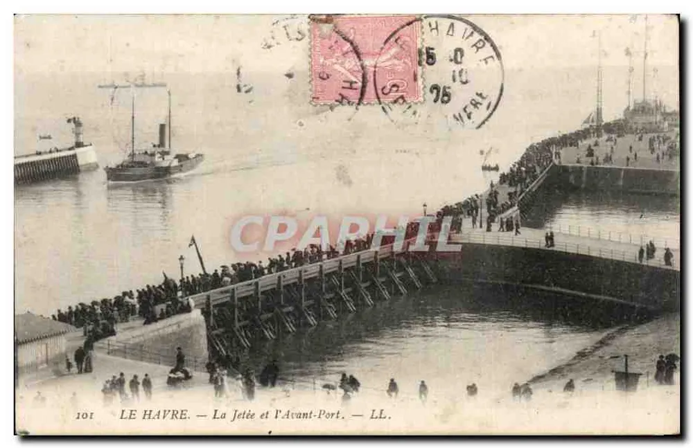 Le Havre — Die Mole und der Vorhafen — LL. — Nr. 101 - Vorderseite