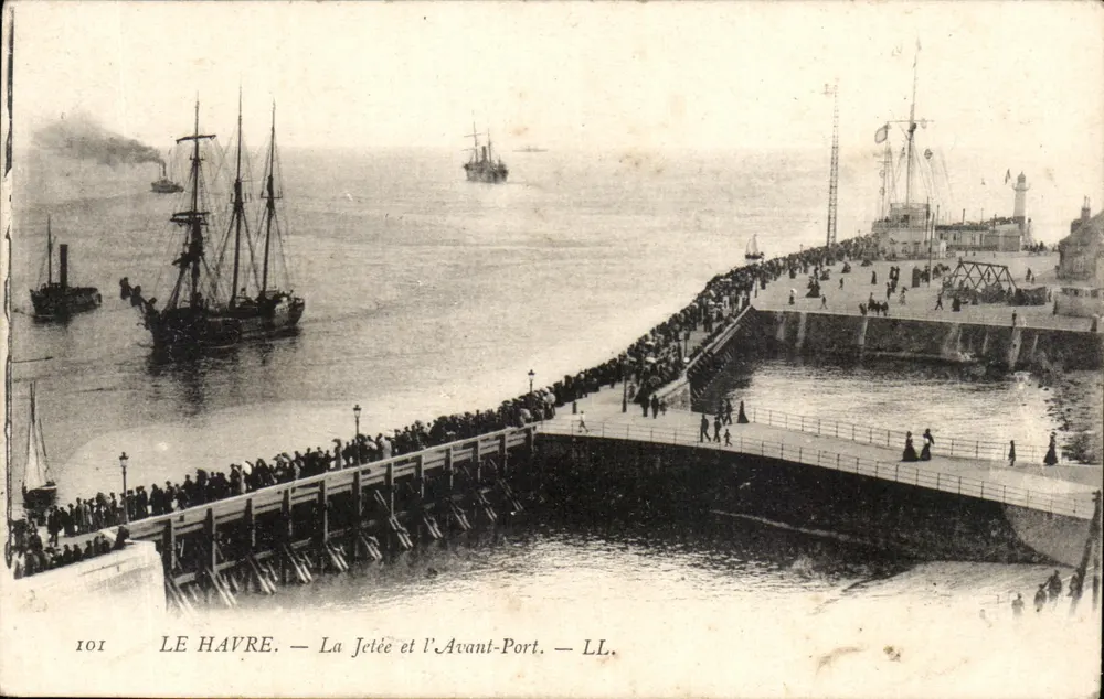 Le Havre — Die Mole und der Avant-Port — LL. — N° 101 - Vorderseite