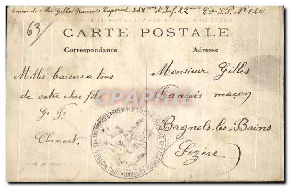 ROYAT-les-BAINS (P.de-D.) — Ansicht des Parks und neuer Hotels — L'Hirondelle, Paris - Rückseite