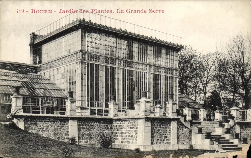 Rouen - Jardin des Plantes. La Grande Serre — anonymer Verleger, n° 449 - Vorderseite